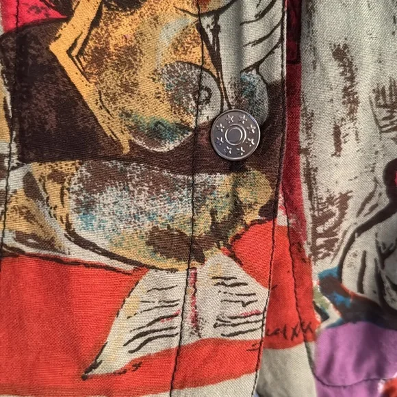 Mirror Image Picasso Art Style Jacket size XL - Picture 14 of 16